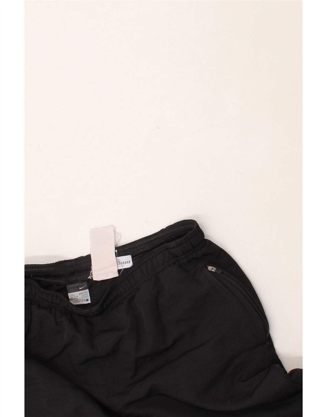 NIKE Mens Tracksuit Trousers UK 41/43 Large  Black Polyester Vintage Nike and Second-Hand Nike from Messina Hembry 