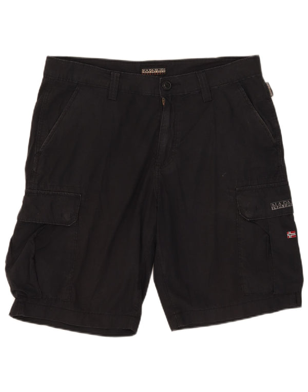 Napapijri Herren Geographic Cargo Shorts W33 Medium Marineblau Baumwolle