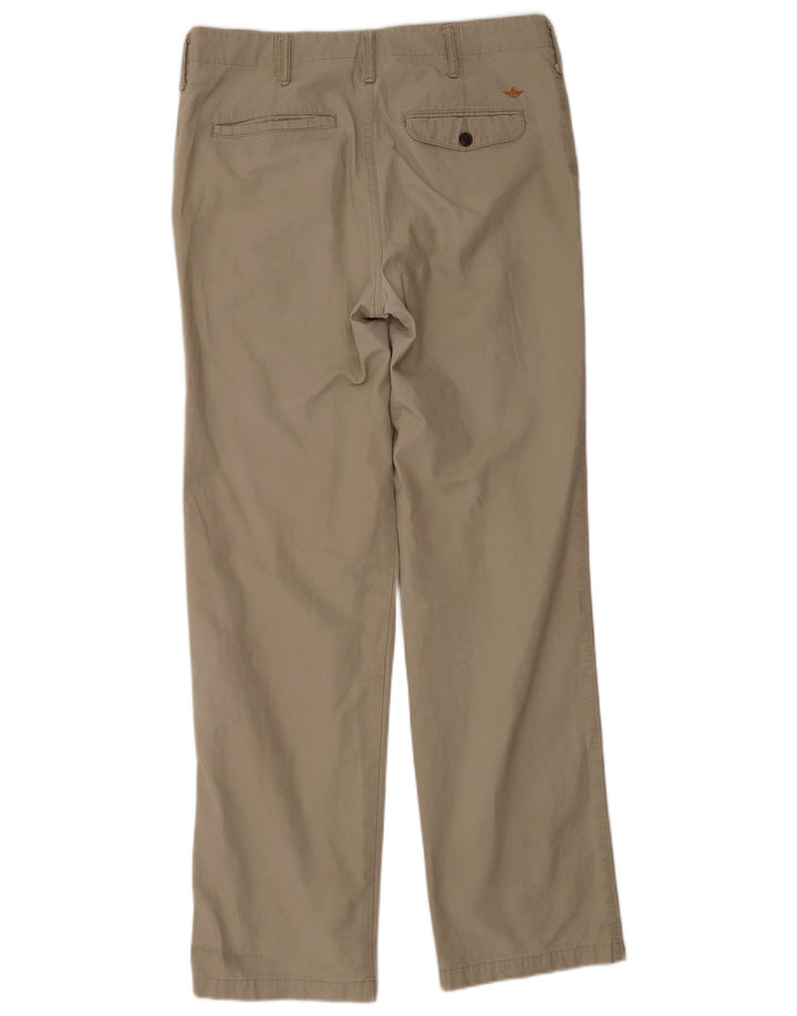 DOCKERS Gerade Chino-Hose für Herren, W32, L34, Beige, Baumwolle, klassisch