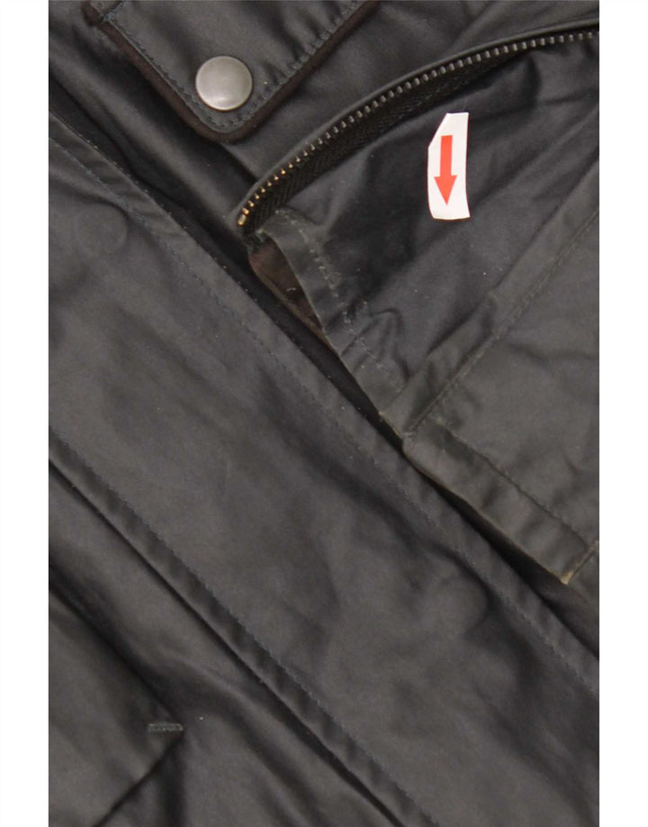 Belstaff Damen Utility Jacke IT 46 Large Marineblaue Baumwolle
