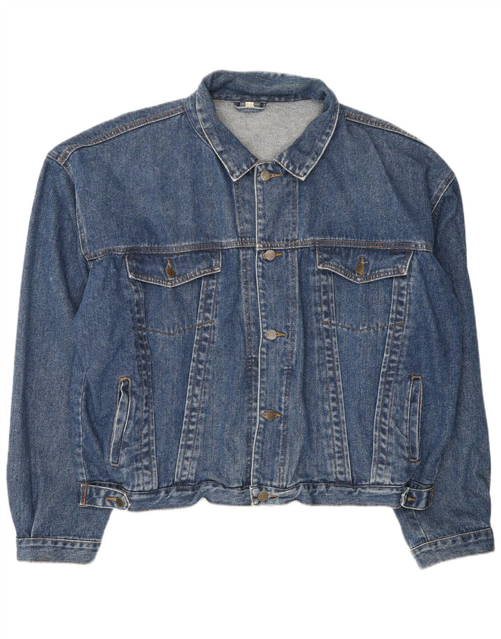 JOHN BAUER Herren Jeansjacke UK 48 4XL Blaue Baumwolle