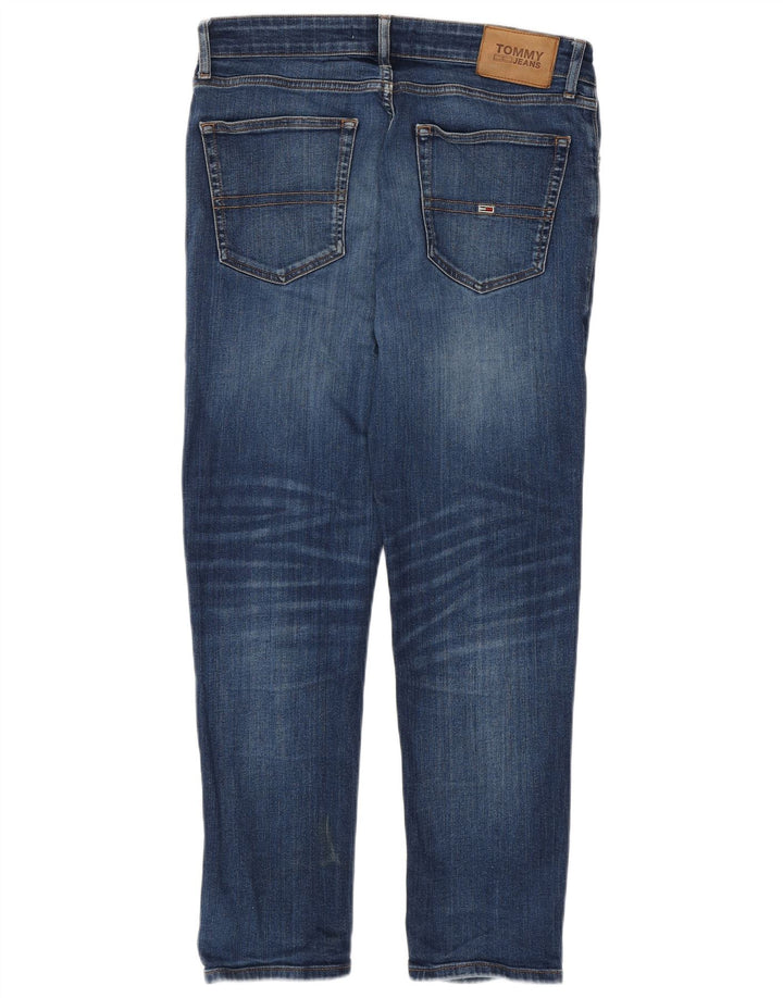 TOMMY HILFIGER Mens Slim Jeans W32 L27 Blue Cotton