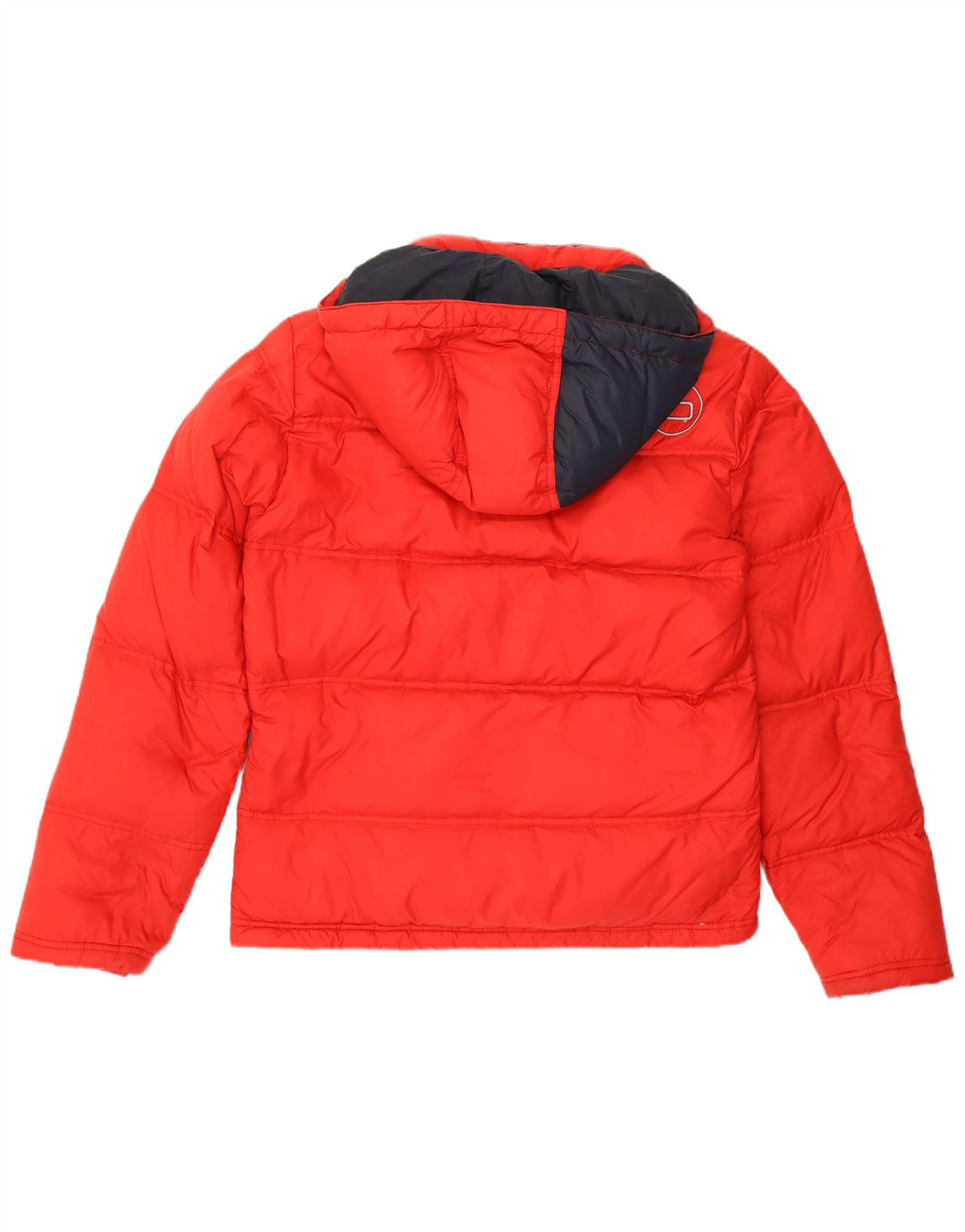 Woolrich Herren Penn-Rich Wattierte Jacke mit Kapuze UK 38 Mittelrotes Nylon