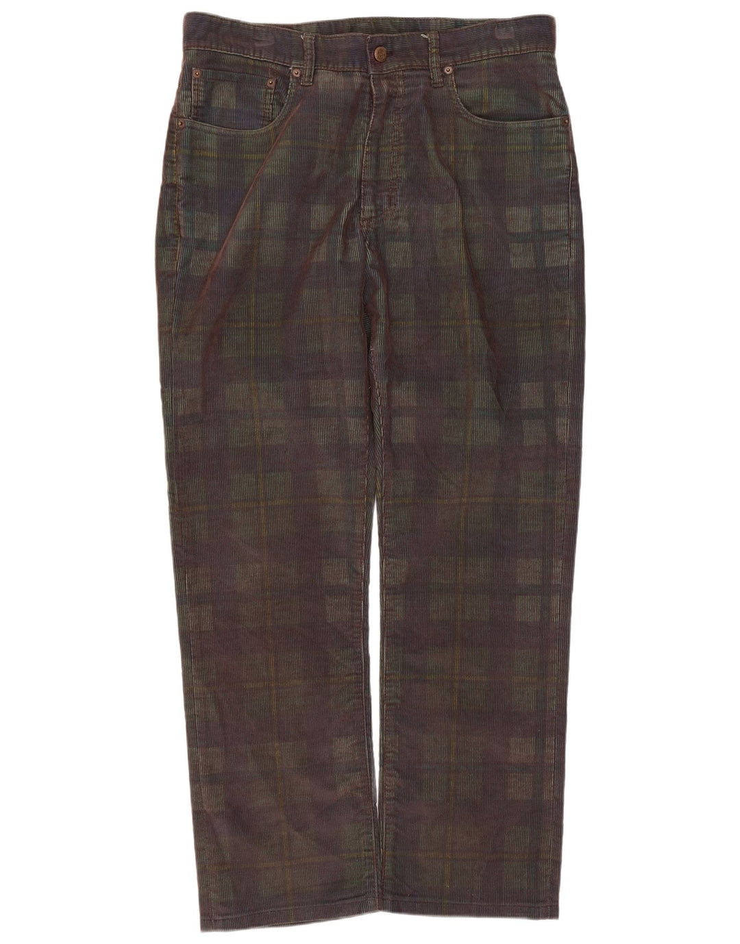 Marlboro Classics Herren-Cordhose W34 L29 Mehrfarbig kariert
