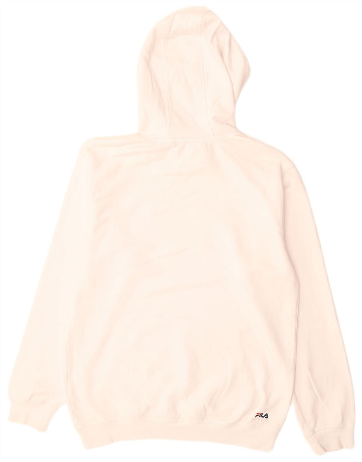 Fila Herren Graphic Hoodie Pullover Mittelweiß