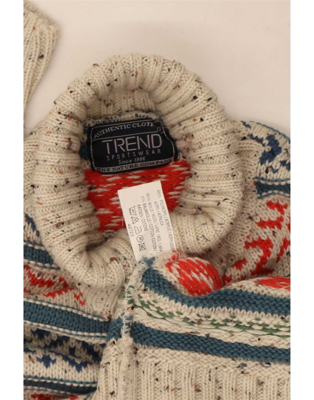 Trend Herren-Pullover mit Rollkragen, Mittelgrau, Fair-Isle-Acryl