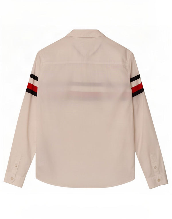 Tommy Hilfiger Hemd für Jungen, 13–14 Jahre, weiß gestreift, Baumwolle