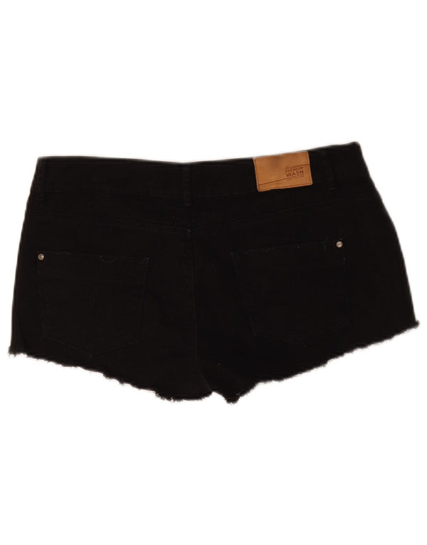 Zara Damen Jeansshorts EU 38 Small W28 Schwarz