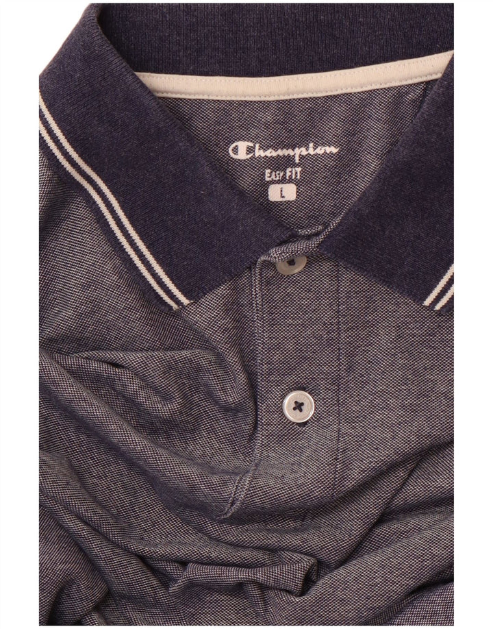 CHAMPION Herren Easy Fit Poloshirt Large Marineblau