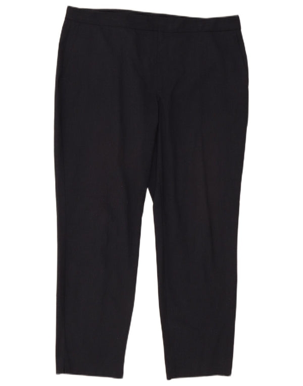 Gerade Anzughose für Damen von Zara, EU 44, XL, W34, L27, Marineblau, Polyester