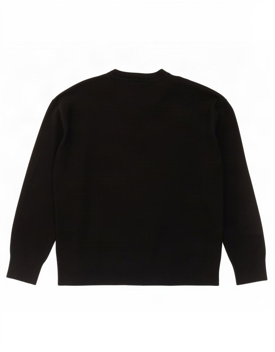 Zara Herren-Pullover mit Rundhalsausschnitt, groß, schwarze Viskose
