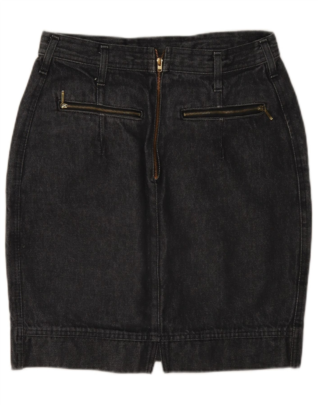 Wit Boy Damen Mini-Jeansrock W28 Mittelgrau