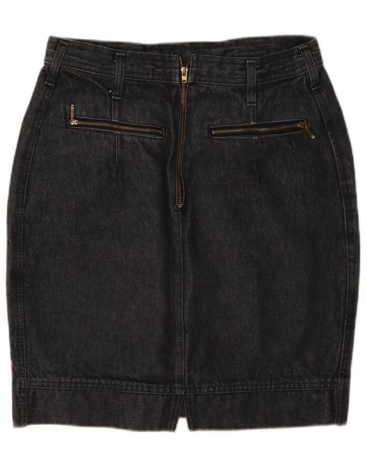 Wit Boy Damen Mini-Jeansrock W28 Mittelgrau