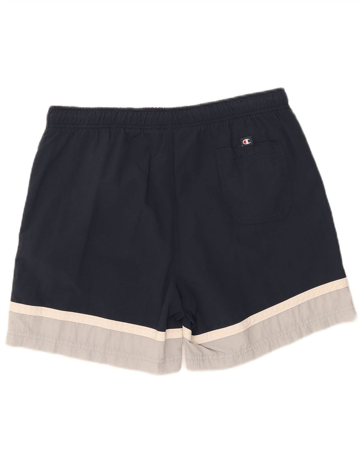 CHAMPION Herren-Badeshorts, groß, Marineblau, Farbblock