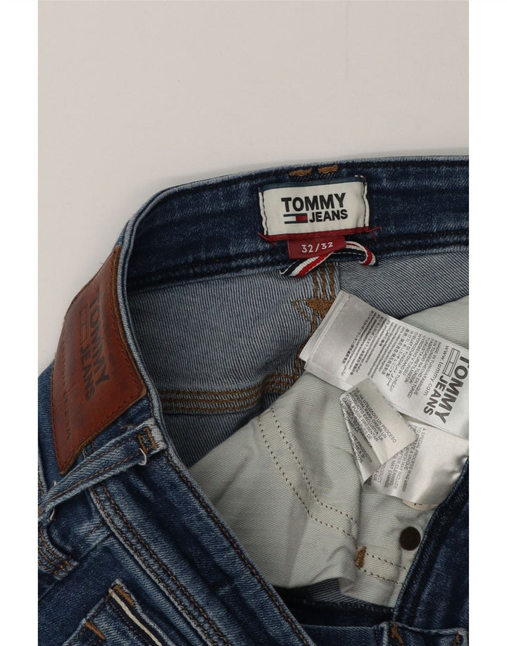 Tommy Hilfiger Damen Bootcut Jeans W32 L32 Blaue Baumwolle