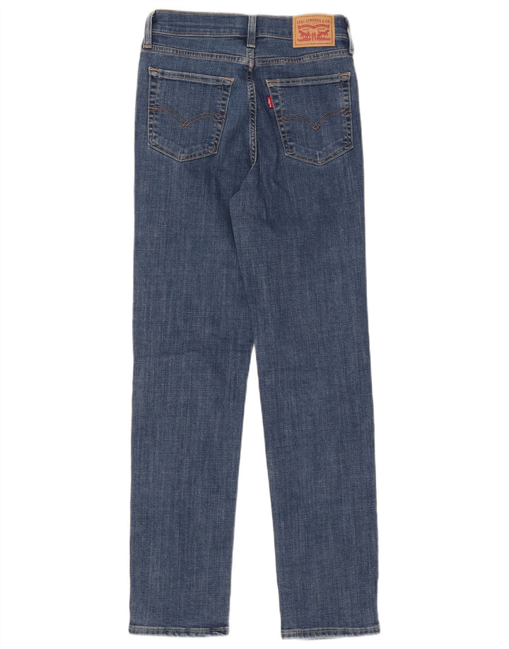 LEVI'S Damen 724 High Rise Straight Jeans W27 L30 Blaue Baumwolle