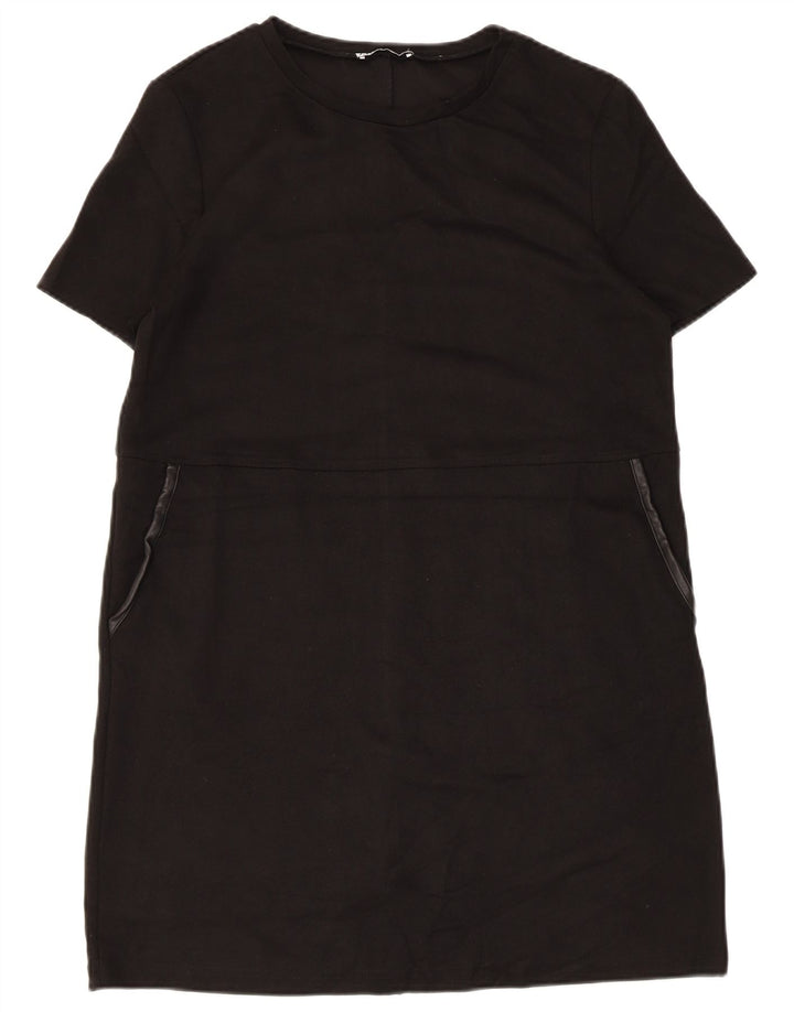 Zara Damen Etuikleid UK 14 Medium Schwarz
