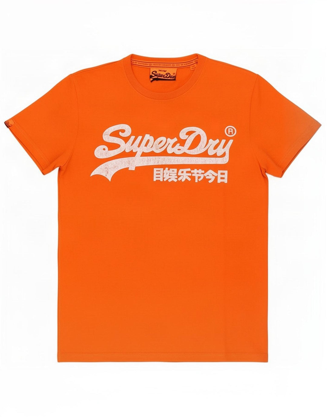 Superdry Herren Grafik-T-Shirt-Oberteil Mittelorange