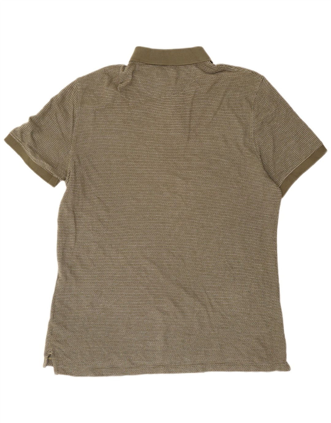 White Stuff Herren-Poloshirt XL, Khaki, gestreift, Baumwolle