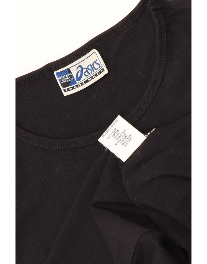 Asics Damen T-Shirt Top UK 8 Small Schwarz