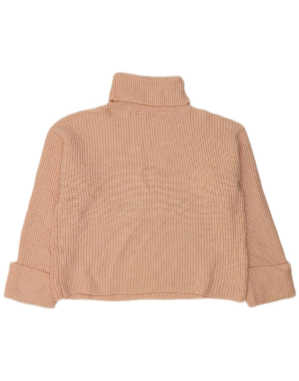 Marks & Spencer Damen-Pullover mit Rollkragen, übergroß, Gr. 14, Mittelrosa