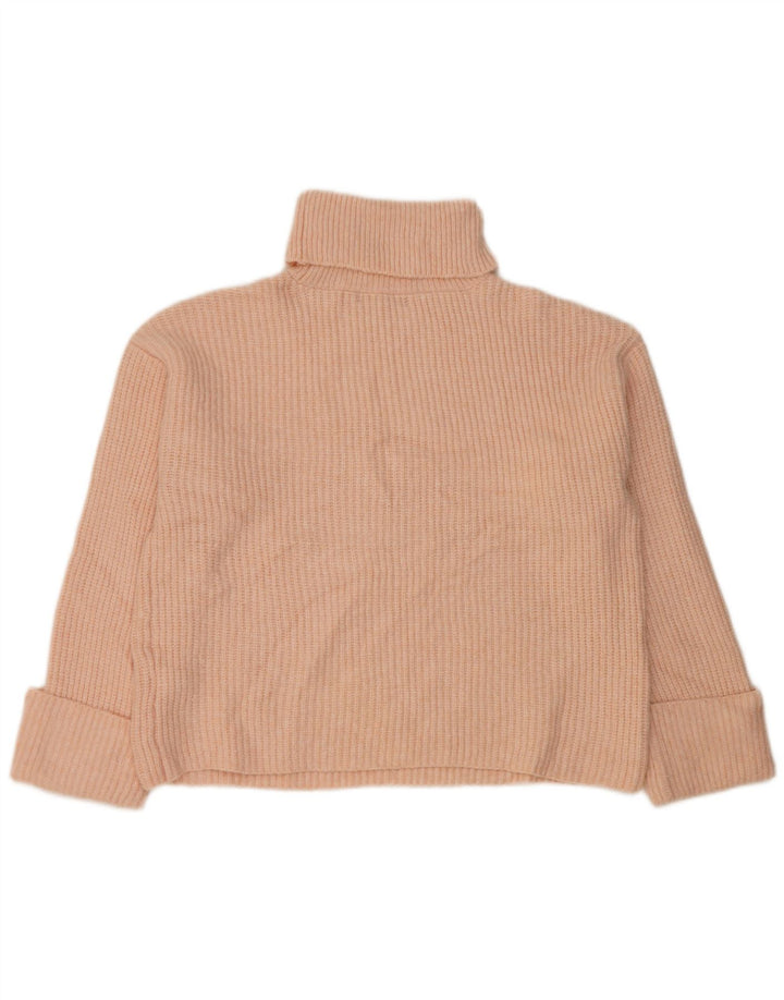 Marks & Spencer Damen-Pullover mit Rollkragen, übergroß, Gr. 14, Mittelrosa