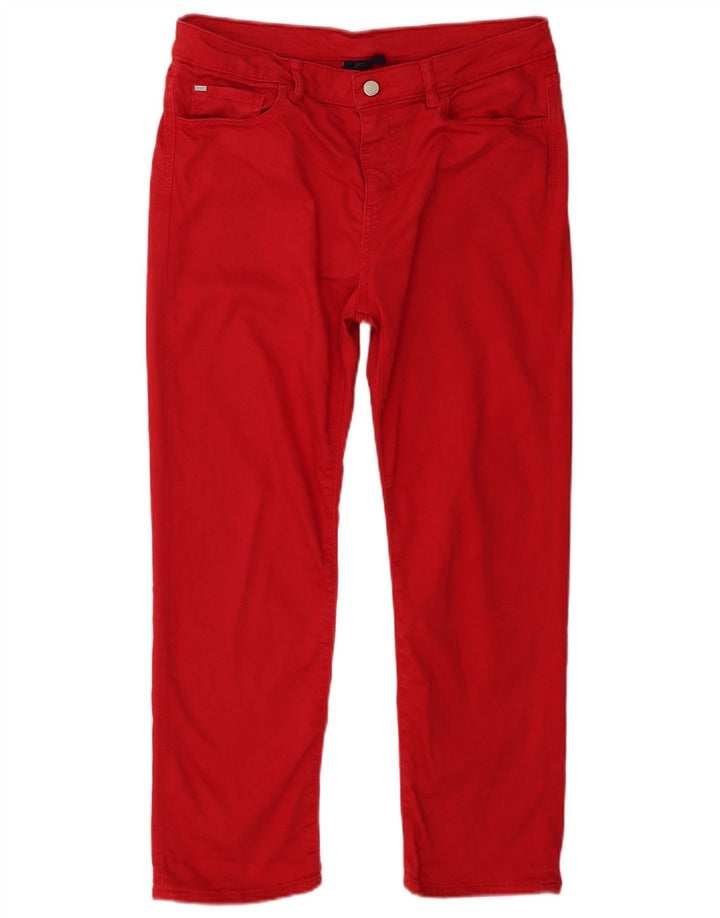Armani Damen Slim Jeans W29 L25 Rotes Lyocell