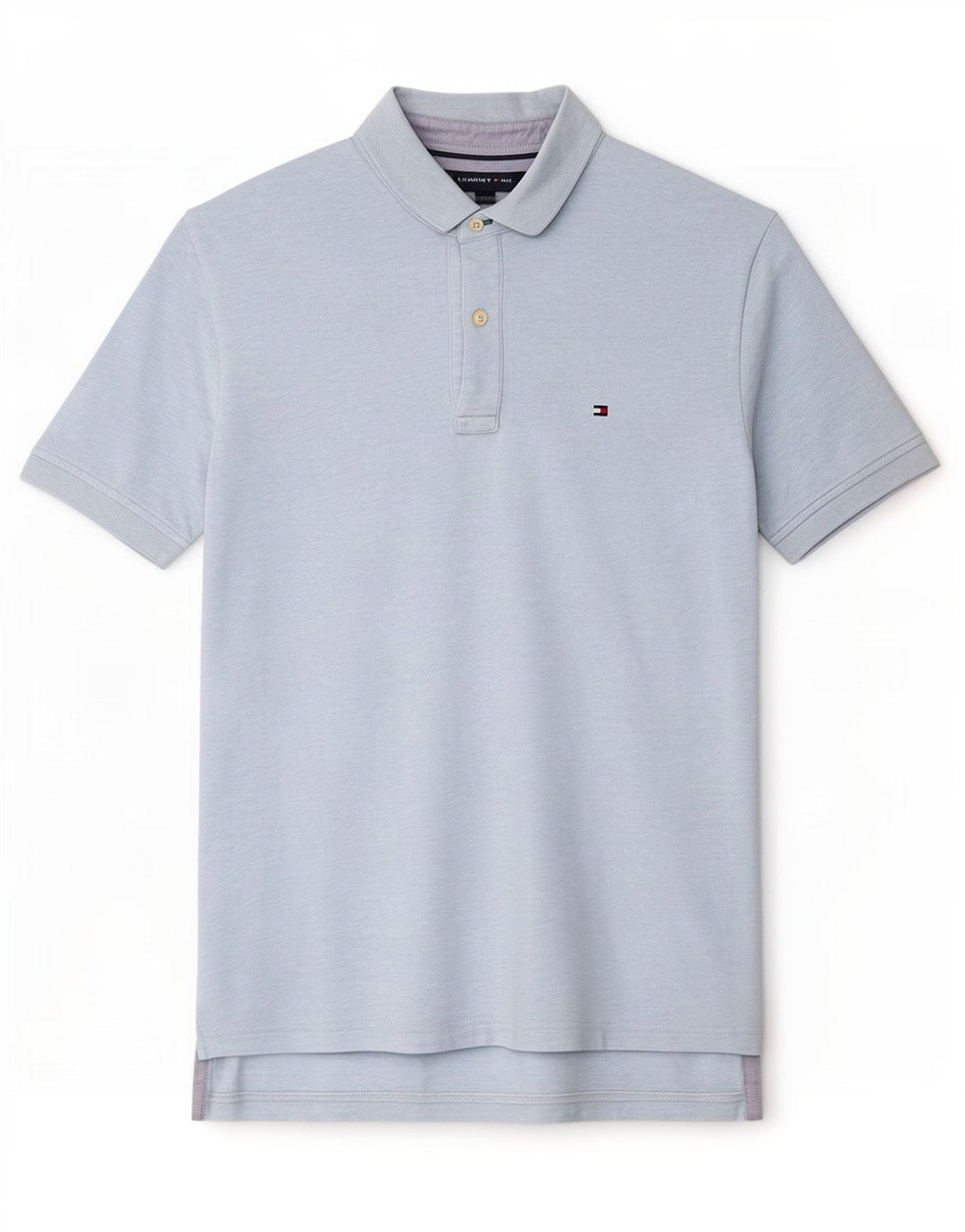 Tommy Hilfiger Herren-Poloshirt mit klassischer Passform, Mittelblau