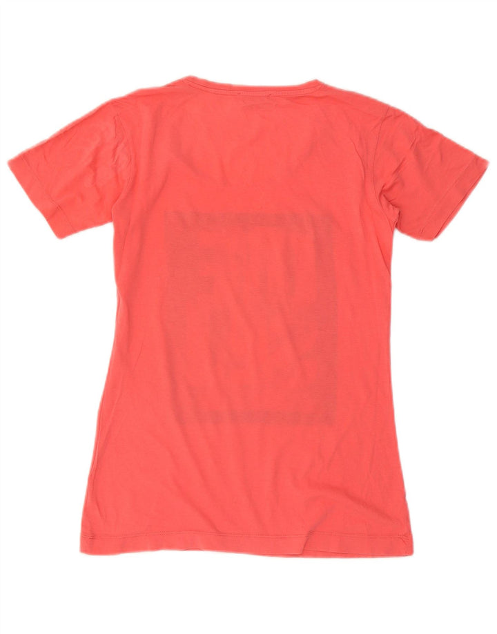 Diesel Damen Grafik-T-Shirt-Oberteil UK 12 Medium Orange