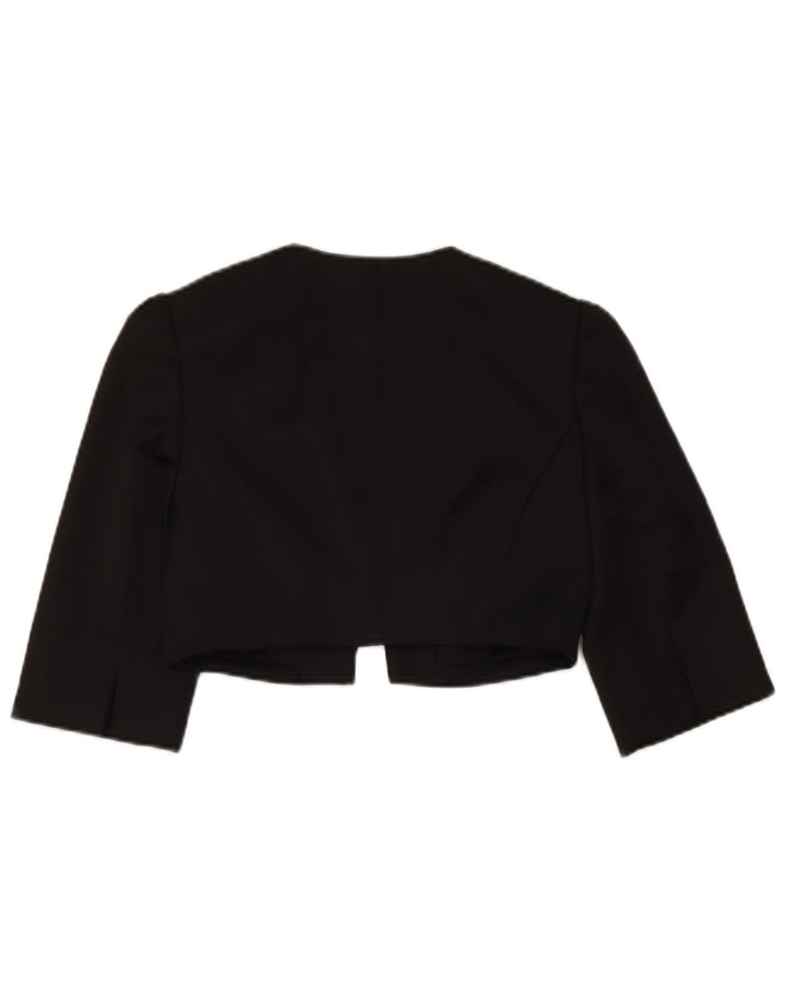 Coast Damen-Bolerojacke mit 3/4-Ärmeln, Größe S, Schwarz, Polyester