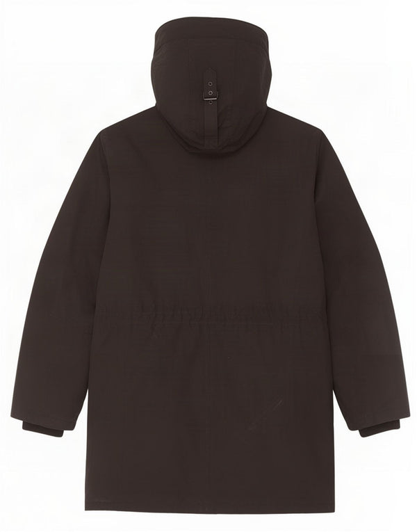 Michael Kors Herren-Windbreaker-Mantel mit Kapuze, UK 40, Größe L, Schwarz, Polyester