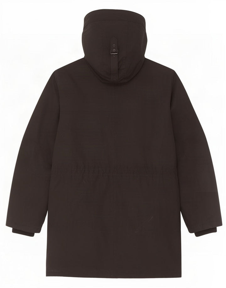 Michael Kors Herren-Windbreaker-Mantel mit Kapuze, UK 40, Größe L, Schwarz, Polyester