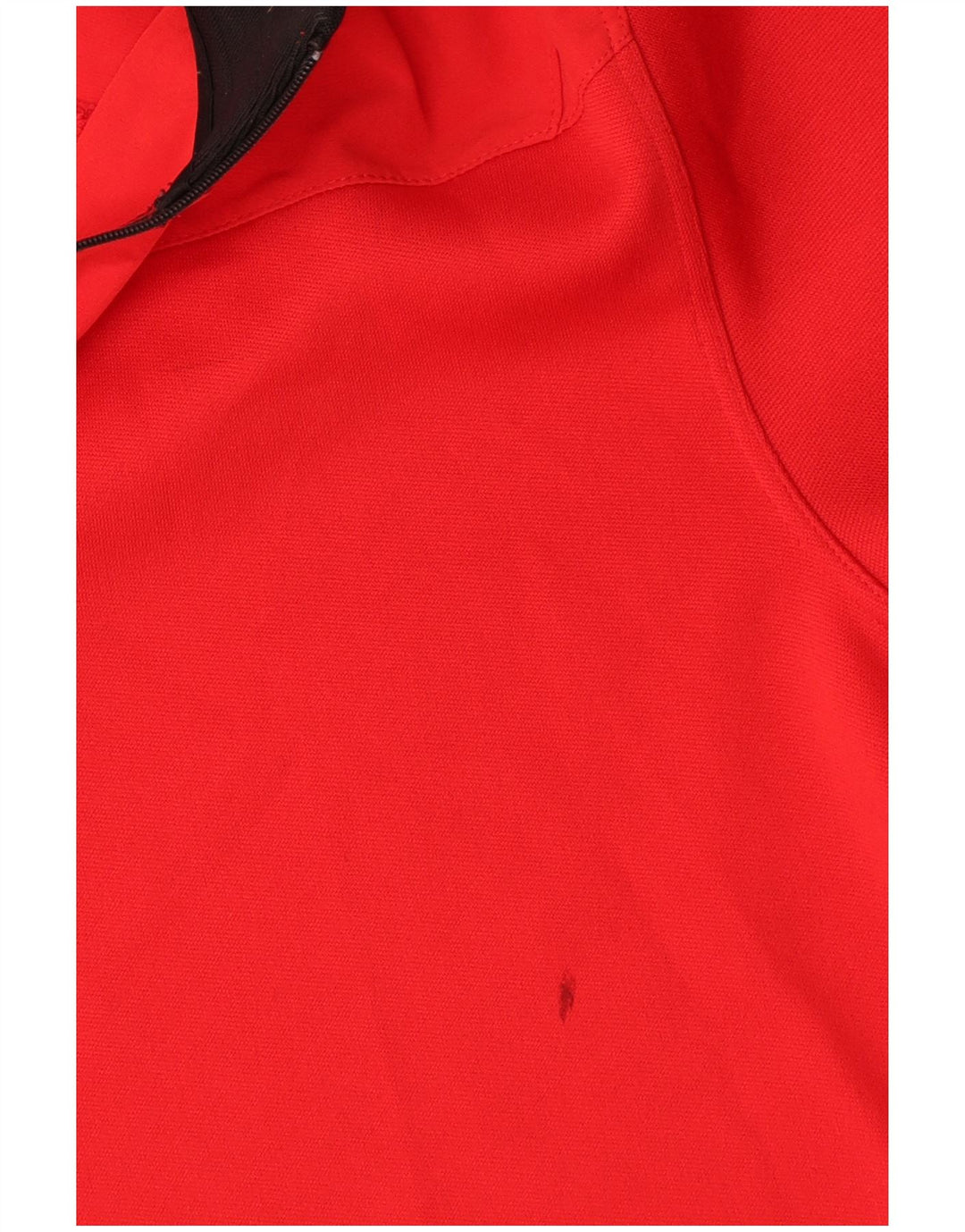 Nike Herren Dri Fit Zip Neck Top Langarm Klein Rot Polyester