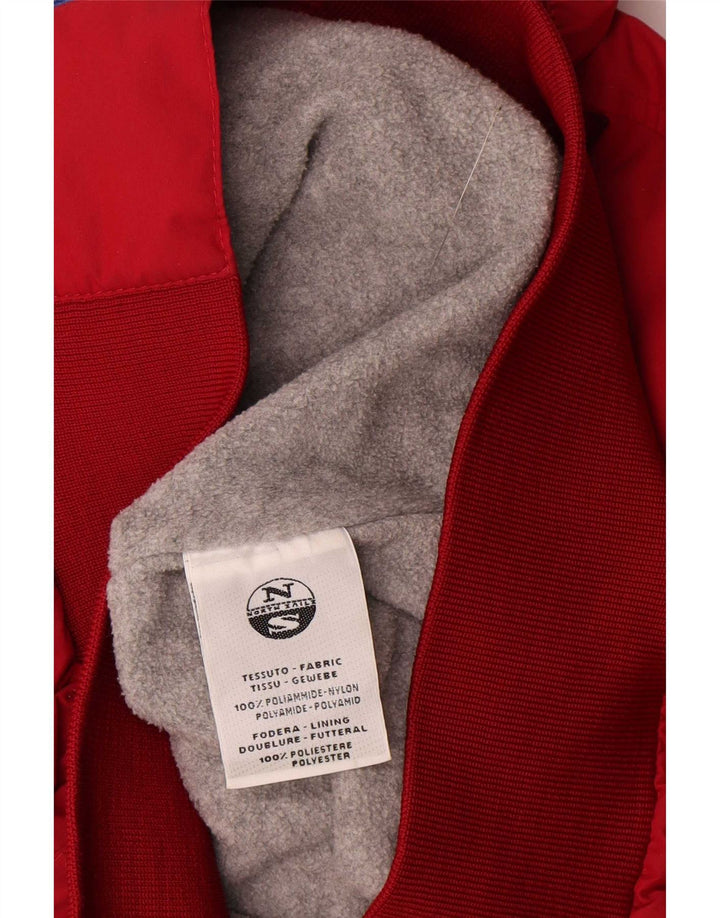 North Sails Herren-Bomberjacke mit Kapuze, UK 36, Größe S, Rot, Polyester