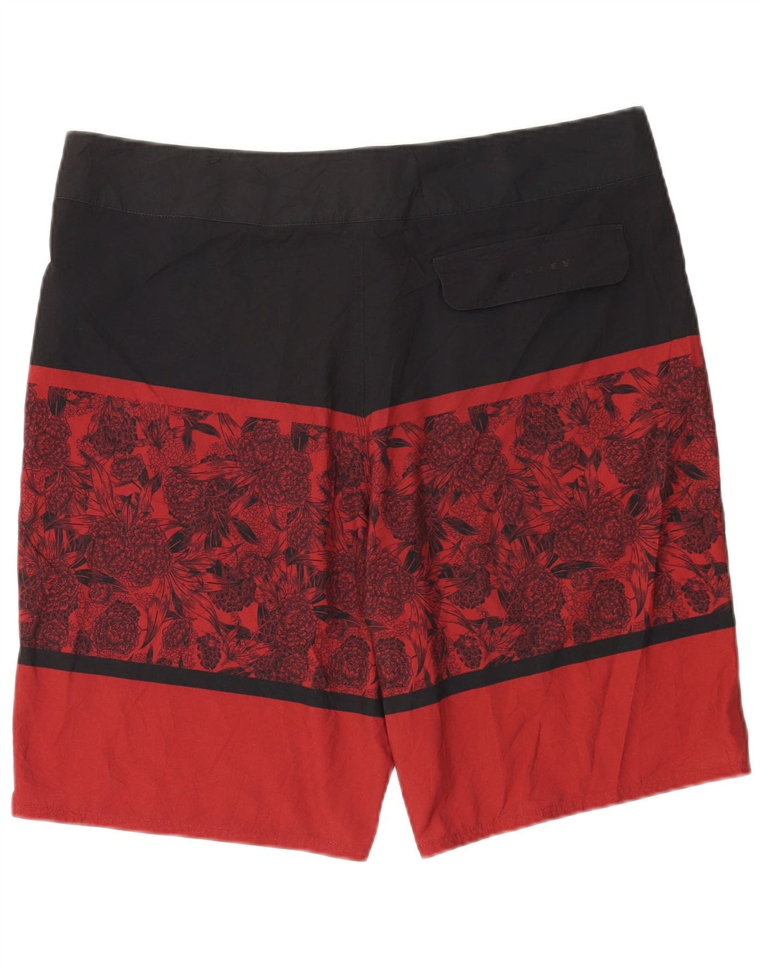 Oakley Herren-Badeshorts XL, mehrfarbig, Blumenmuster, Polyester