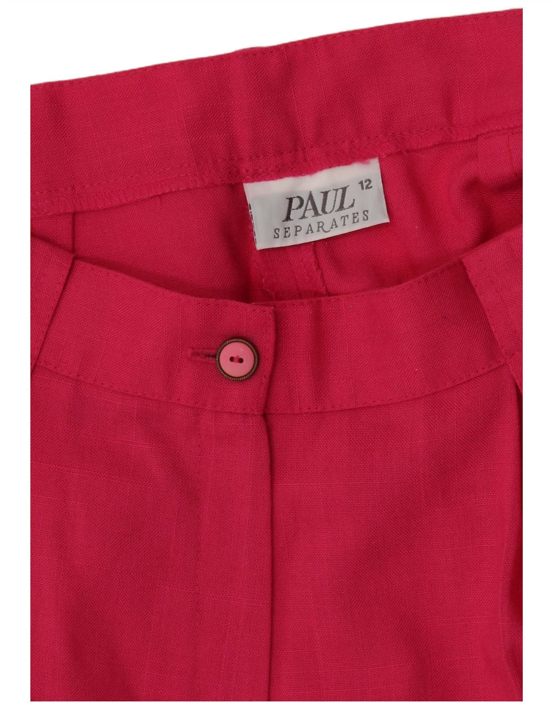 PAUL SEPARATES Womens Pegged Chino Shorts UK 12 Medium W28 Pink Polyester