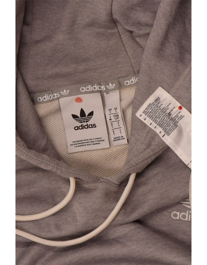 Adidas Herren Kapuzenpullover, klein, grau, Polyester