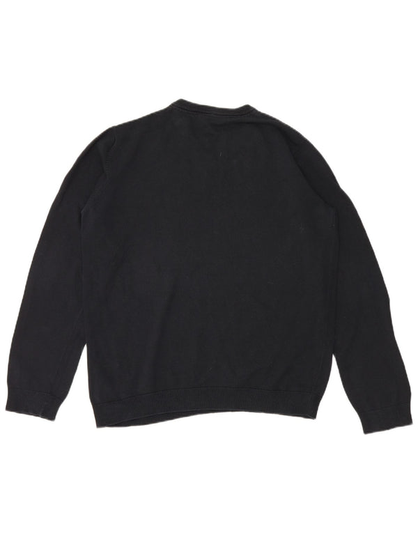 Marks & Spencer Jungen-Pullover mit V-Ausschnitt, 15–16 Jahre, schwarze Baumwolle