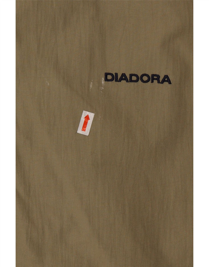 DIADORA Herren-Regenjacke mit lockerer Passform, UK 40, Größe L, Beige, Polyamid