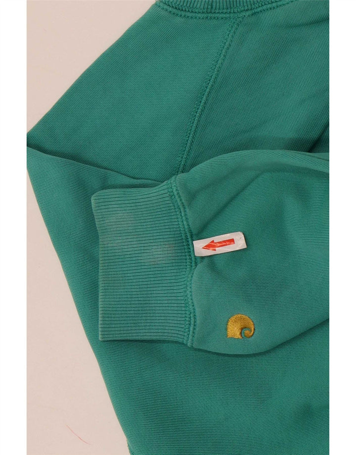 Carhartt Womens Oversized Sweatshirt Pullover UK 10 Small Grüne Baumwolle