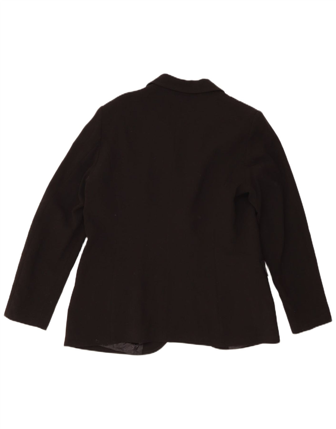 Benetton Damen 1-Knopf-Blazerjacke UK 16 Large Schwarz Polyester