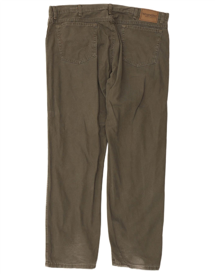 WRANGLER Gerade Freizeithose für Herren, W40, L30, Khaki, Baumwolle