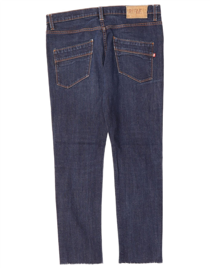 RIFLE Herren Slim Jeans W33 L28 Blaue Baumwolle