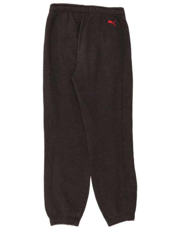Puma Herren-Trainingshose mit Grafik, Größe S, Grau meliert