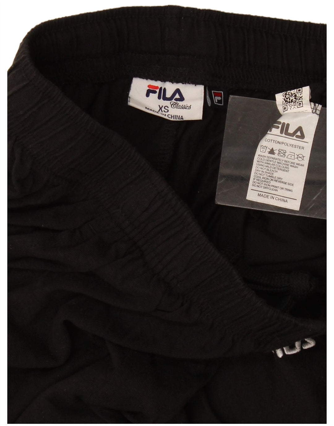 Fila Herren-Trainingshose, XS, schwarze Baumwolle