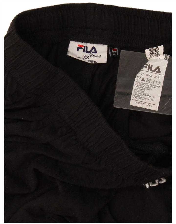 Fila Herren-Trainingshose, XS, schwarze Baumwolle