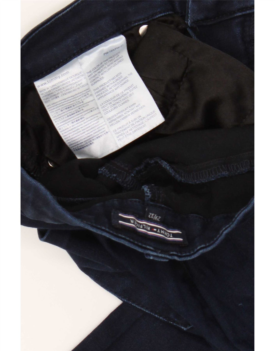 Tommy Hilfiger Damen Schlagjeans W29 L32 Blaue Baumwolle