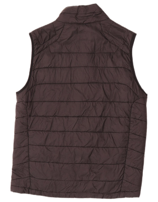 Zara Herren Wattierte Weste UK 40 Large Schwarz