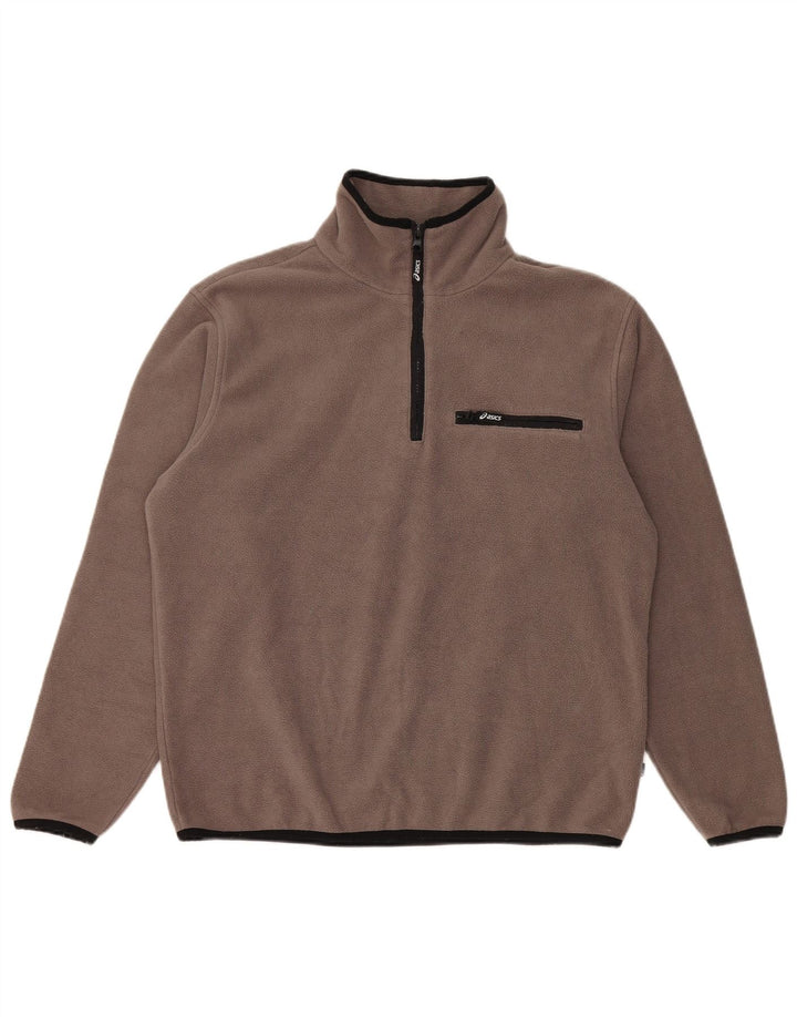 Asics Herren Fleecepullover Mittelbraunes Polyester