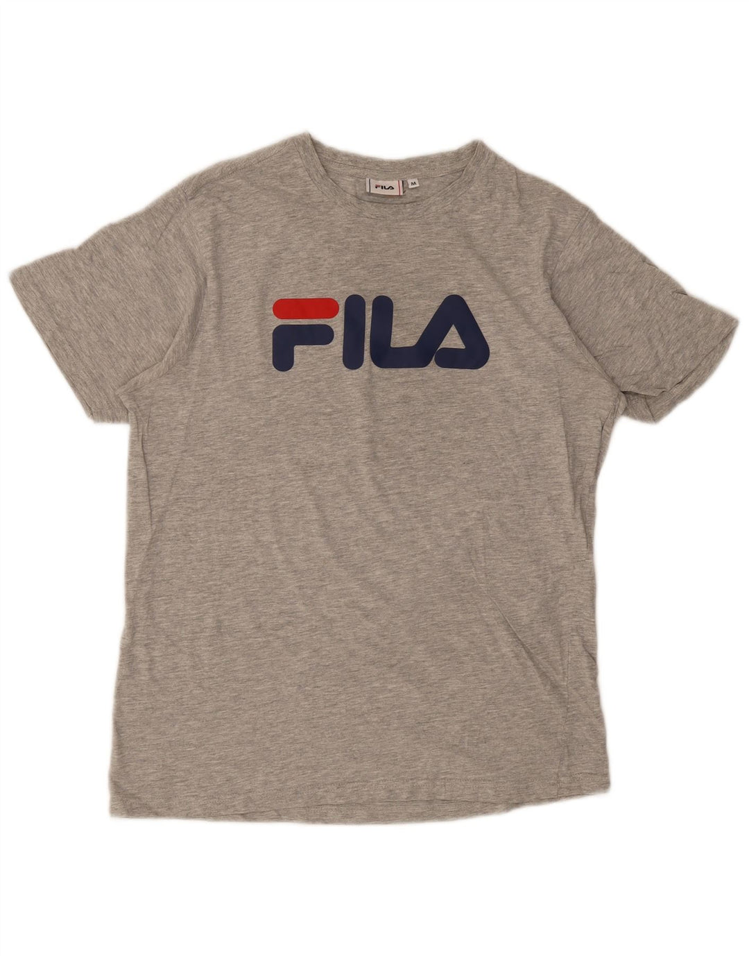 Fila Herren Grafik-T-Shirt-Oberteil Mittelgrau meliert
